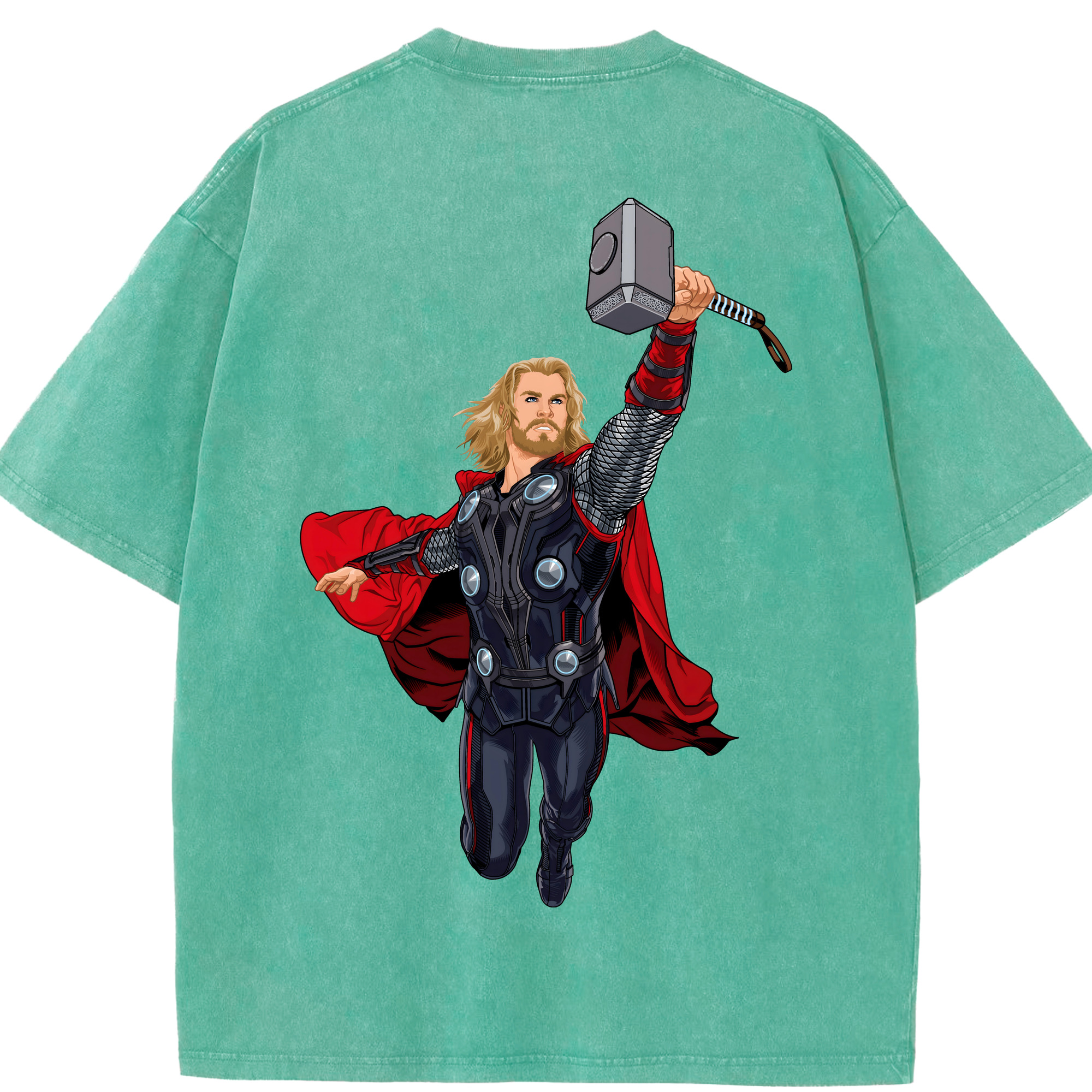（画像用） アベンジャーズ The Avengers 綿100% ヴィンテージ風 半袖Tシャツ（背面プリント）